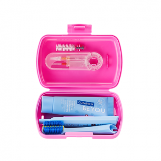 CURAPROX ORTHO TRAVEL SET RÓZSASZÍN - 1X